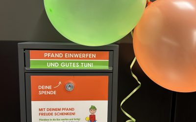 Förderprojekt von ALDI-Süd: Die Pfandbon-Spendenbox